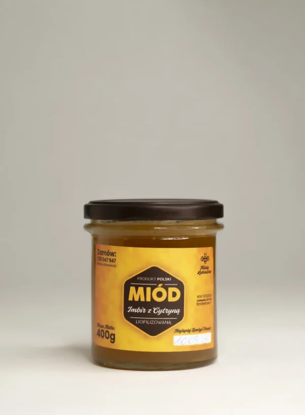 Miód Imbir z Cytryną 400 g