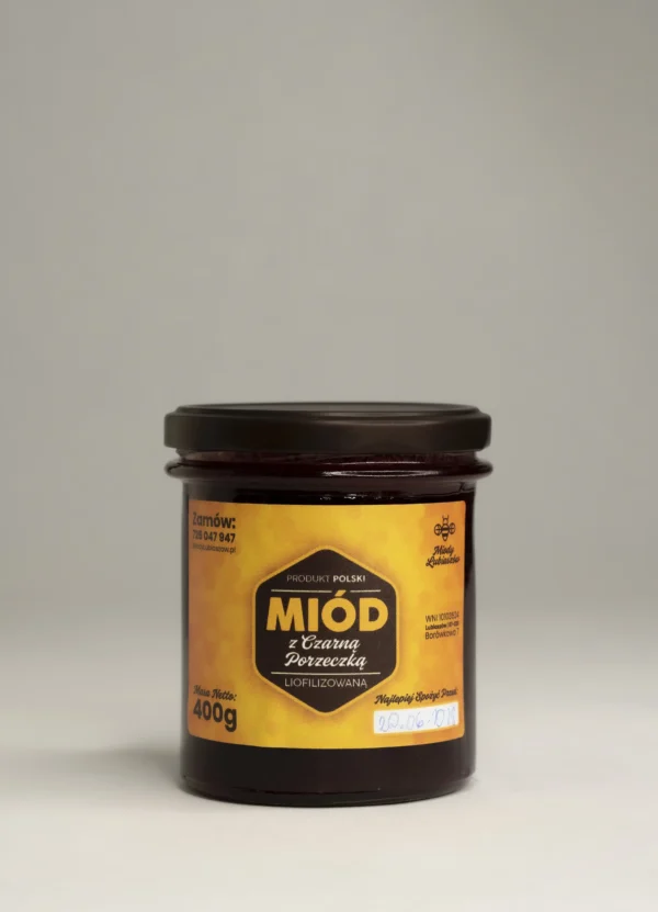 Miód z Czarną Porzeczką 400 g