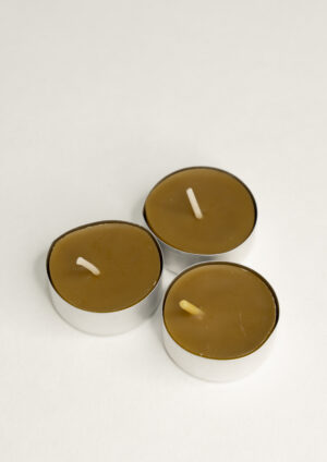 Małe Świeczki z Wosku Pszczelego